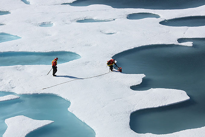 Forschungsprojekt der NASA in der Arktis - Foto: Kathryn Hansen/NASA